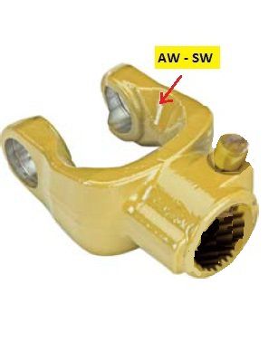 [WALT36.30.104] Mâchoire à bouton AG 1.3/4" - 20 - AW 70° - SW 100°