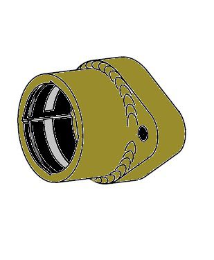 [WALT57.27.177] Huis FKB61/20 - R = 56mm - bout M12 - Rechts draaien