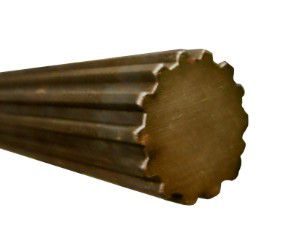 [WALT67.78.04L0430] Getande as 52 mm x 47 mm x 25T lengte 430 mm