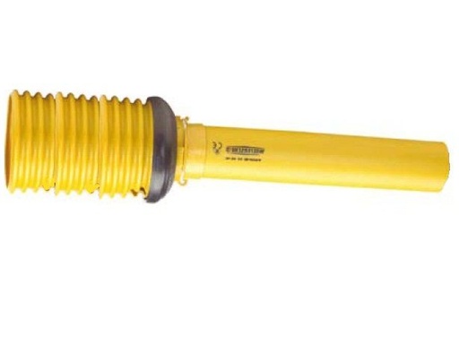 [WALTSDH25L1000-BU12GD] Stofkap Buiten SD25 lengte 1000mm met kap Ø 177mm