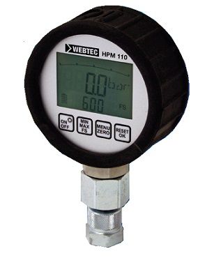 [WEBTFT9985-100] Manomètre digital 0-100 bar - Intermitent 200 bar