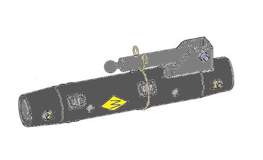 [WKSS204406] Tube troisième point CAT 3 -1 3/4" - 5UNC - L = 410 mm