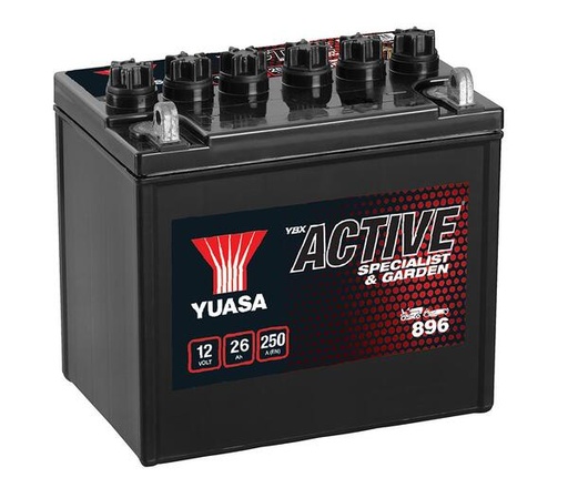 [YUAS896] Batterij gevuld 12V-26AH - 187x127x181 (+ links)