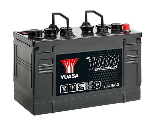 [YUASYBX1663] Batterij 12V - 110AH - 347x174x235