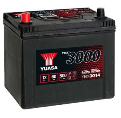 [YUASYBX3014] Batterij 12V - 60AH - 231x173x225