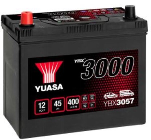 [YUASYBX3057] Batterij 12V - 45AH - 238x129x225