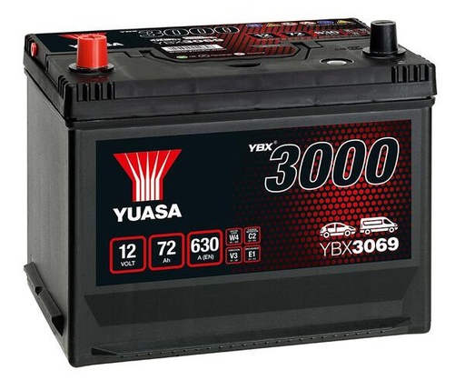 [YUASYBX3069] Batterij 12V - 72AH - 269x174x223