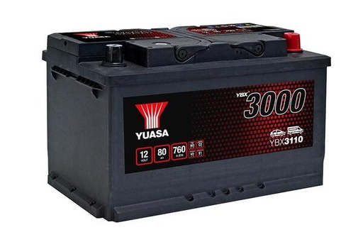 [YUASYBX3110] Batterij 12V - 80AH - 315x175x175