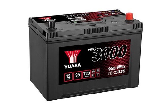 [YUASYBX3335] Batterie 12V - 95AH - 304x174x225 - Plus à droite