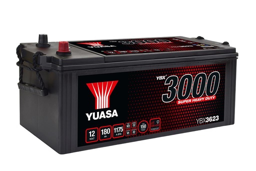 [YUASYBX3623] Batterij 12V - 180AH - 511x222x215 +R