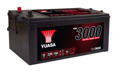 [YUASYBX3625] Batterij 12V - 220AH - 516x274x236