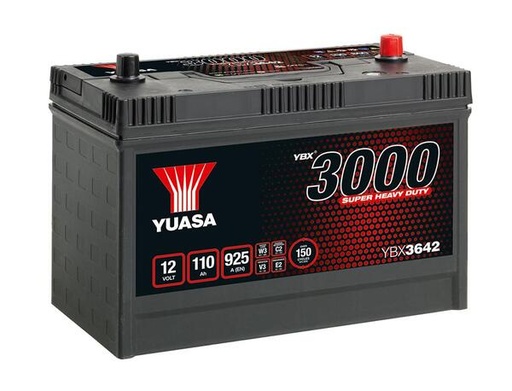 [YUASYBX3642] Batterij 12V - 110AH - Super heavy Duty - 329x173x240