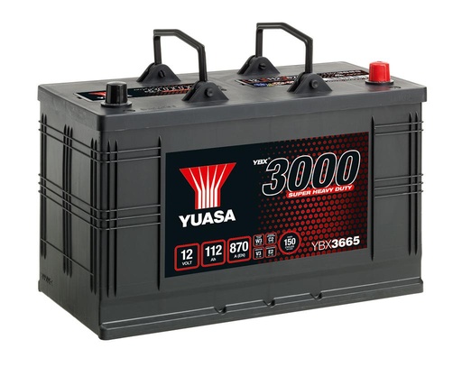 [YUASYBX3665] Batterij 12V - 112AH - 346x173x234