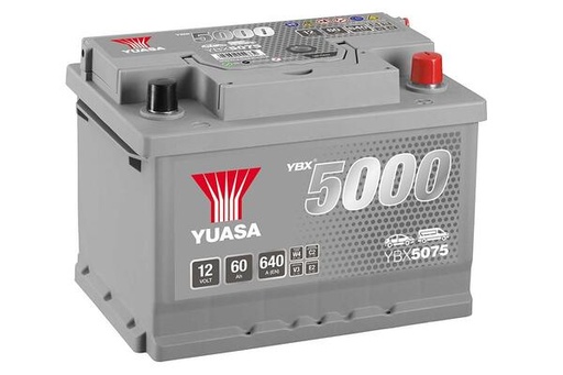 [YUASYBX5075] Batterij 12V - 60AH - 243x175x175