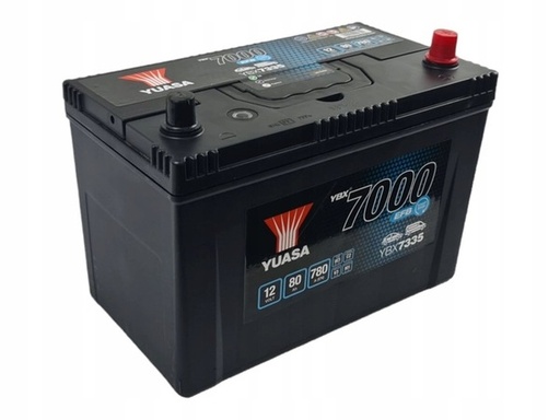 [YUASYBX7335] Batterij 12V EFB - 80AH - 305x173x225