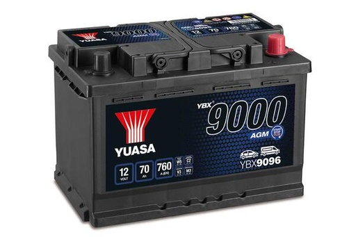 [YUASYBX9096] Batterie 12V AGM - 70AH - 278x175x190