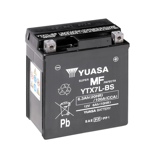 [YUASYTX7L-BS] Batterie 12V 6,3Ah 114x71x131