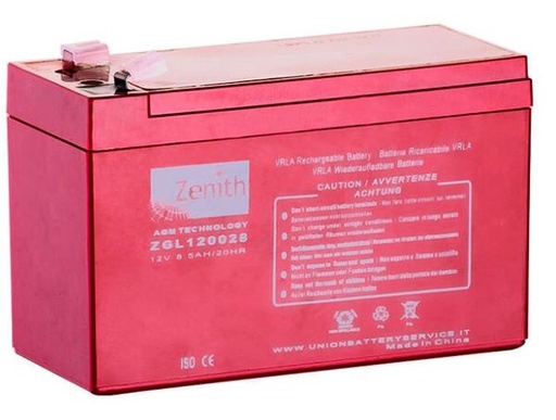 [ZENIZGL120028] Batterie AGM 12V - 8,5AH - 151x65x94mm
