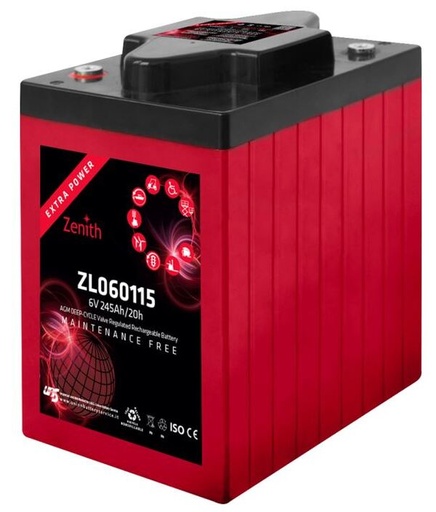 [ZENIZL060115] Bat.deep-cycle 06V-245AH